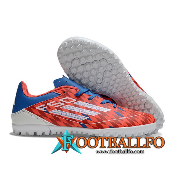 Adidas Botas De Fútbol F50 CLUB TF Naranja/Azul