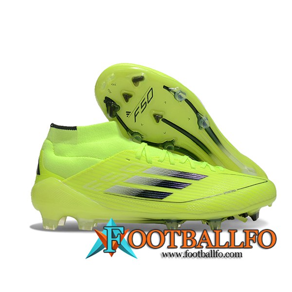 Adidas Botas De Fútbol F50 ELITE MID FG W Verde/Negro