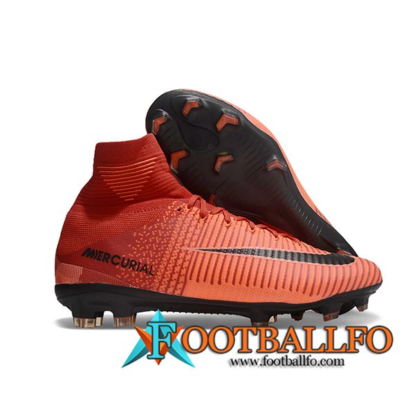 Nike Botas De Fútbol Zoom Superfly 5 Elite FG Naranja/Rojo/Negro