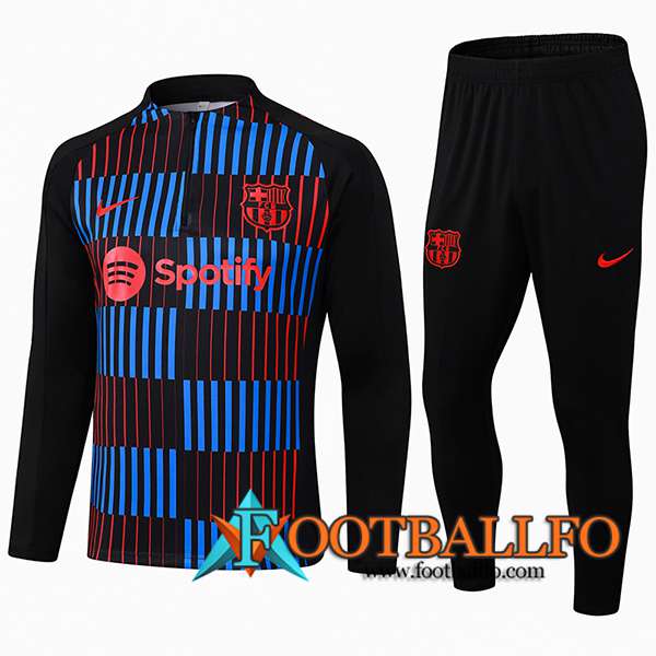 Chandal Equipos De Futbol FC Barcelona Negro/Azul/Rojo 2024/2025 -02