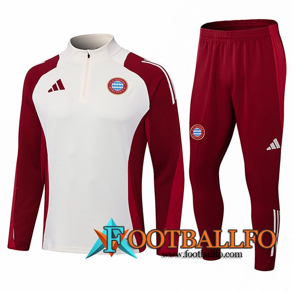 Chandal Equipos De Futbol Bayern Munich Blanco/Rojo 2024/2025 -02