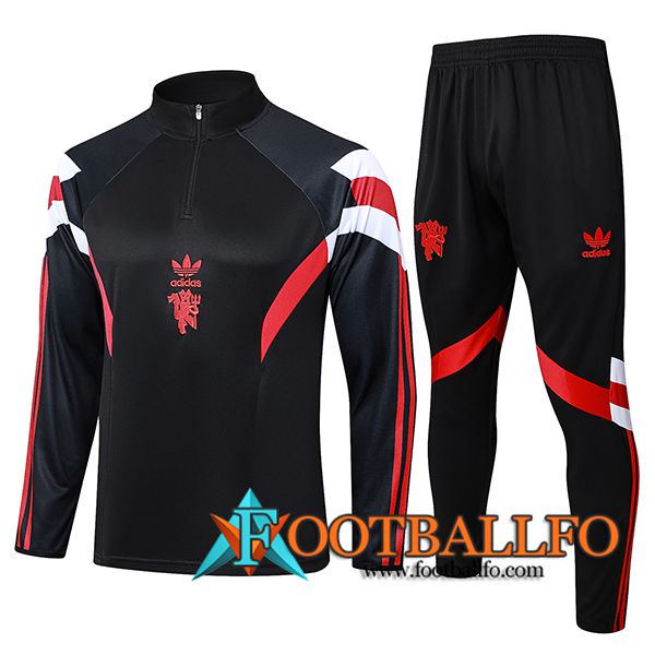 Chandal Equipos De Futbol Manchester United Negro/Rojo/Blanco 2024/2025