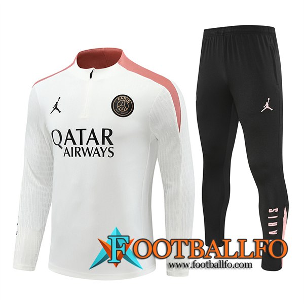 Chandal Equipos De Futbol PSG Blanco/Rosa 2024/2025