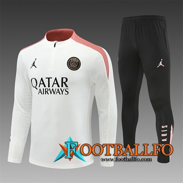 Chandal Equipos De Futbol PSG Ninos Blanco/Rosa 2024/2025