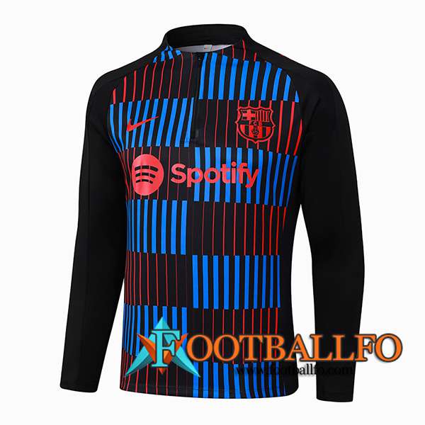 Sudadera De Entrenamiento FC Barcelona Negro/Azul/Rojo 2024/2025