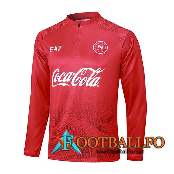 Sudadera De Entrenamiento SSC Napoli Rojo 2024/2025