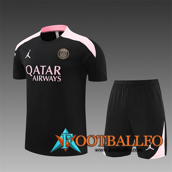 Camiseta Entrenamiento PSG Ninos Negro/Rosa 2024/2025