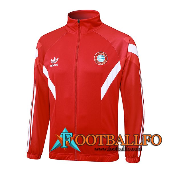 Chaquetas Futbol Bayern Munich Rojo/Blanco 2024/2025