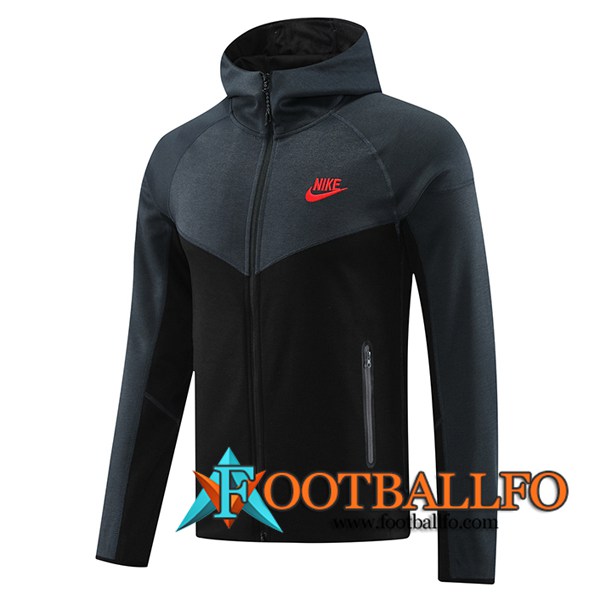 Chaqueta Con Capucha Nike Negro/Gris 2024/2025