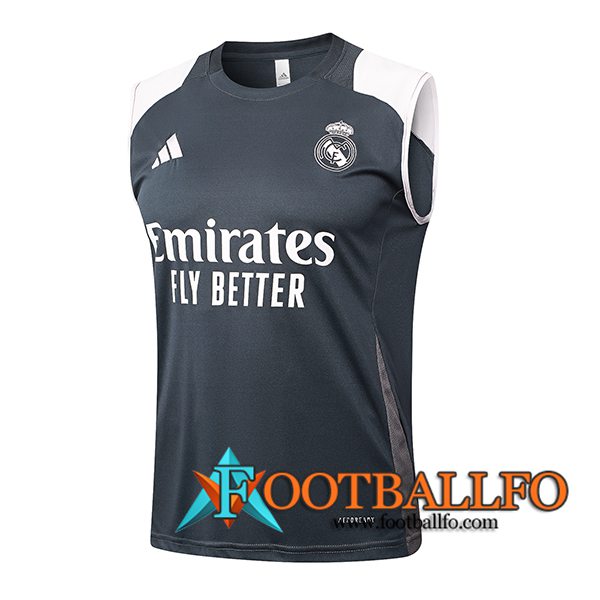 Chalecos De Futbol Real Madrid Gris 2024/2025