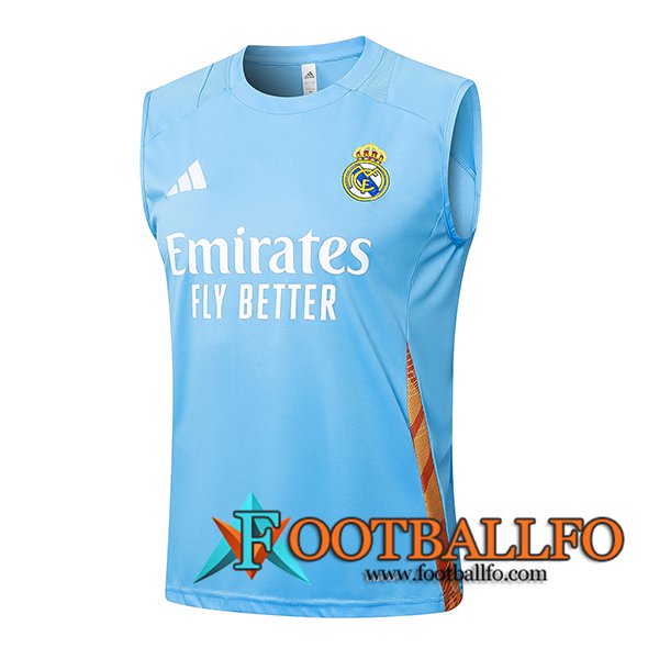 Chalecos De Futbol Real Madrid Azul Claro 2024/2025