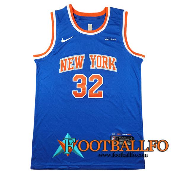 Camisetas De Futbol New York Knicks (TOWNS #32) 2024/25 Azul/Naranja