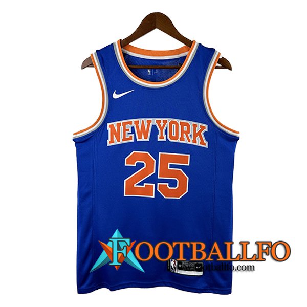 Camisetas De Futbol New York Knicks (BRIDGES #25) 2024/25 Azul/Naranja