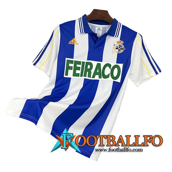 Camisetas De Futbol Deportivo La Coruna Retro Primera 1999/2000