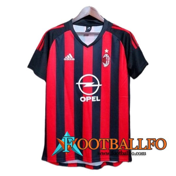 Camisetas De Futbol AC Milan Retro Primera 2002/2003