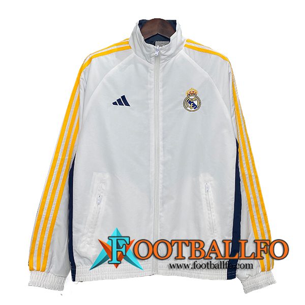 Rompevientos Real Madrid Blanco/Amarillo/Azul 2024/2025