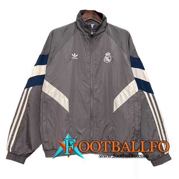 Rompevientos Real Madrid Gris/Beige/Azul 2024/2025