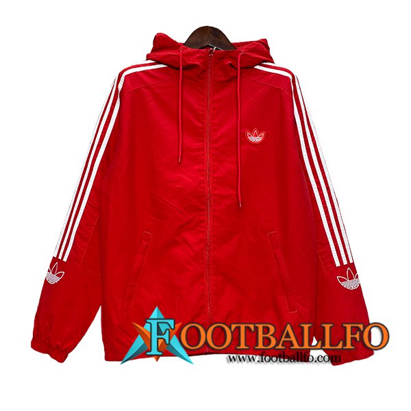 Rompevientos Adidas Rojo/Blanco 2024/2025