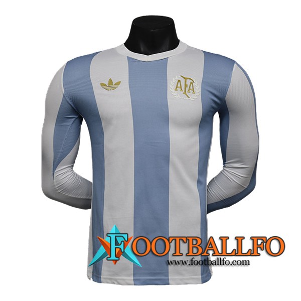 Camiseta Equipo Nacional Argentina Manga Largas Adidas 50th Anniversary Edition 2024/2025