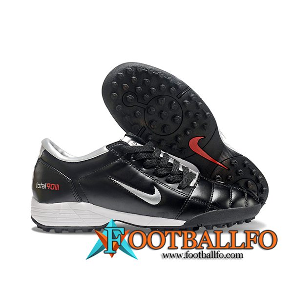 Nike Botas De Fútbol T90 TF Negro/Gris