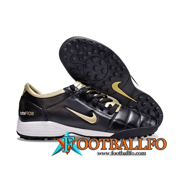 Nike Botas De Fútbol T90 TF Negro/Amarillo