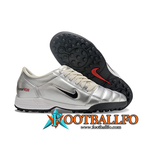 Nike Botas De Fútbol T90 TF Gris/Negro -02