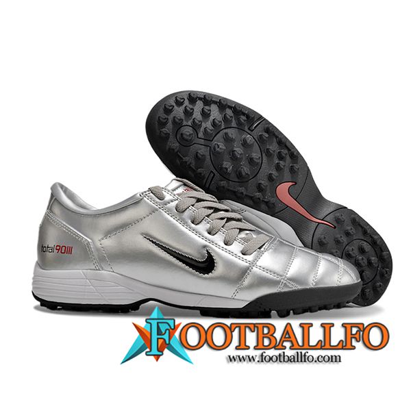 Nike Botas De Fútbol T90 TF Gris/Negro -03