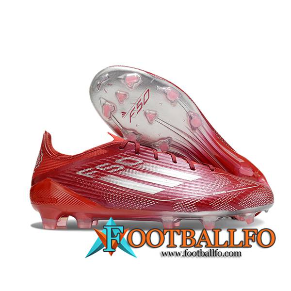 Adidas Botas De Fútbol F50 ELITE FG Rojo/Gris