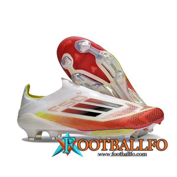 Adidas Botas De Fútbol F50+ FG Blanco/Rojo