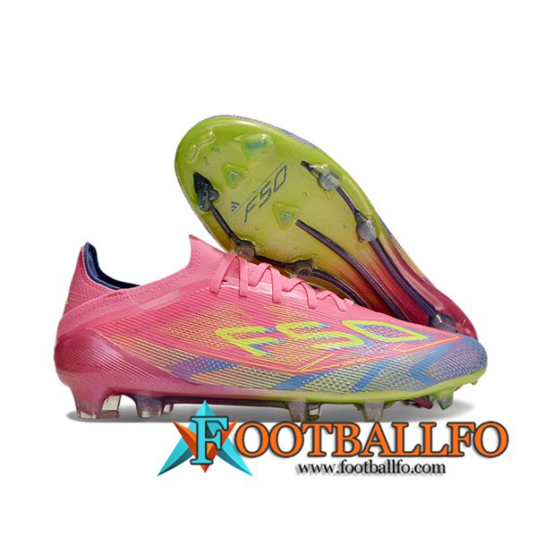 Adidas Botas De Fútbol F50 Elite FG Rosa/Gris/Azul