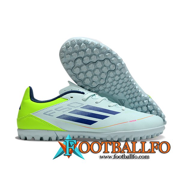 Adidas Botas De Fútbol F50 CLUB TF Azul/Verde