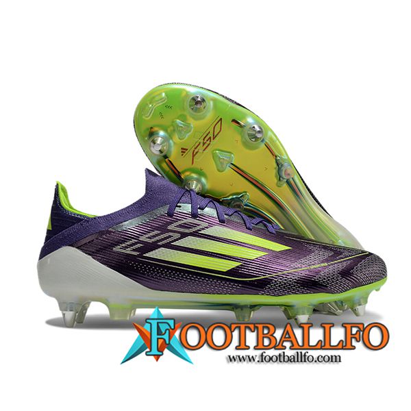 Adidas Botas De Fútbol F50 Elite SG Verde/Violeta