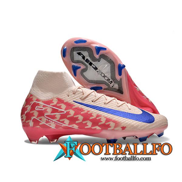 Nike Botas De Fútbol Air Zoom Mercurial Superfly IIX Elite FG Rosa/Rojo/Azul