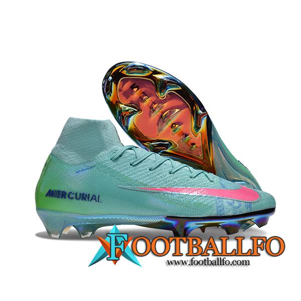 Nike Botas De Fútbol AIR Zoom Mercurial Vapor 16 Elite XXV FG SE Verde/Rosa