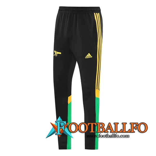 Pantalon Entrenamiento Arsenal Negro/Verde/Amarillo 2024/2025