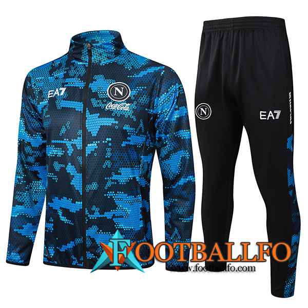 Chandal Equipos De Futbol Chaquetas SSC Napoli Azul Oscuro 2024/2025