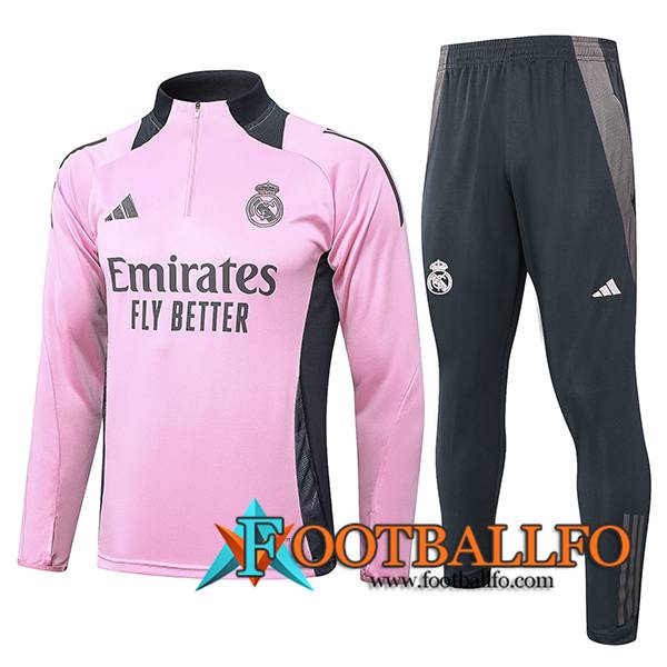 Chandal Equipos De Futbol Real Madrid Rosa/Gris 2024/2025 -04