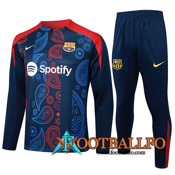 Chandal Equipos De Futbol FC Barcelona Azul/Rojo 2024/2025 -03