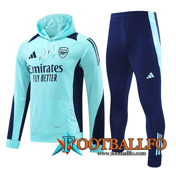 Chaqueta Con Capucha Chandal Arsenal Azul 2024/2025