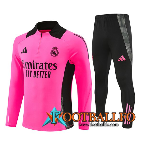 Chandal Equipos De Futbol Real Madrid Rosa/Negro 2024/2025