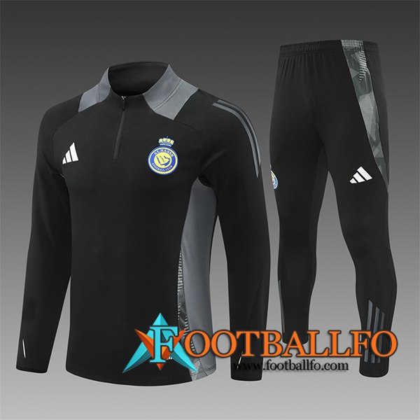 Chandal Equipos De Futbol Al-Nassr Ninos Negro/Gris 2024/2025