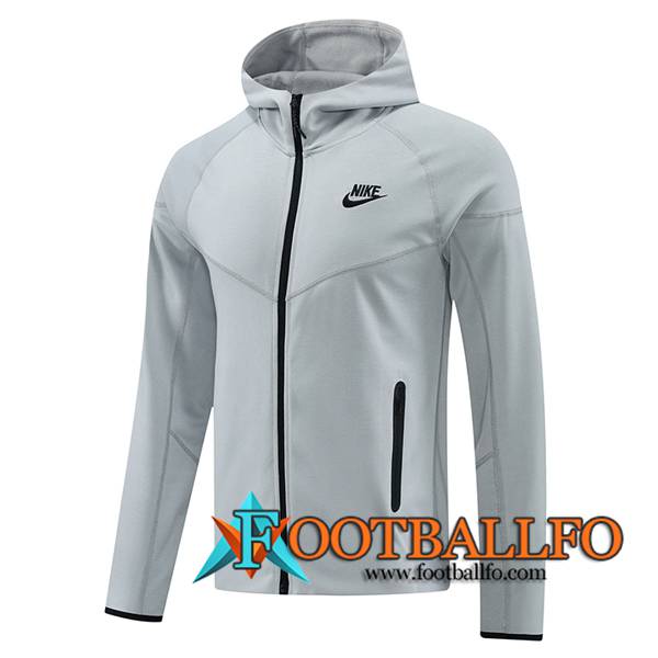 Chaqueta Con Capucha Nike Gris/Negro 2024/2025 -02