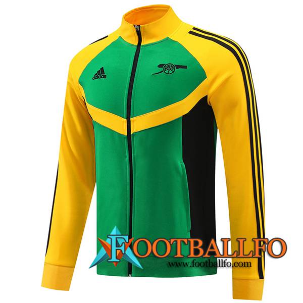 Chaquetas Futbol Arsenal Verde/Amarillo/Negro 2024/2025