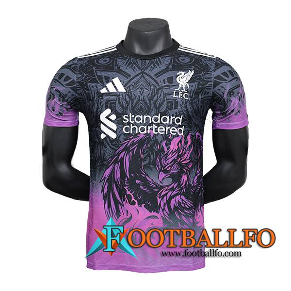 Camisetas De Futbol FC Liverpool Special Edition Negro/Violeta 2024/2025