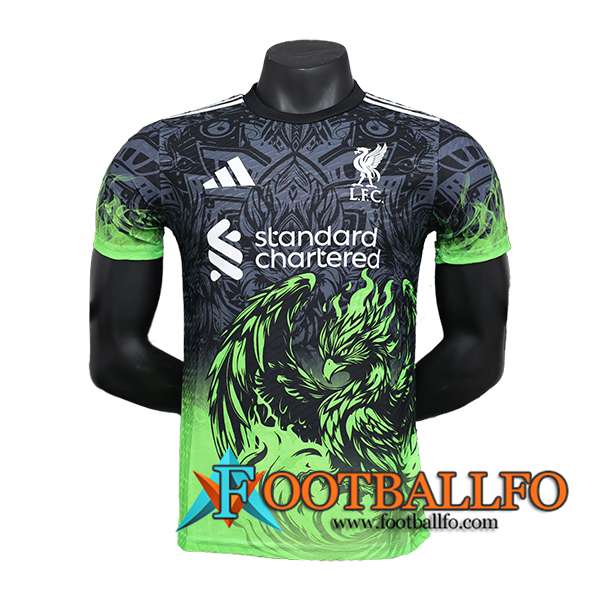 Camisetas De Futbol FC Liverpool Special Edition Negro/Verde 2024/2025