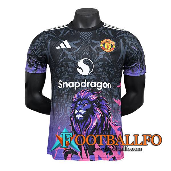 Camisetas De Futbol Manchester United Special Edition Negro/Violeta 2024/2025