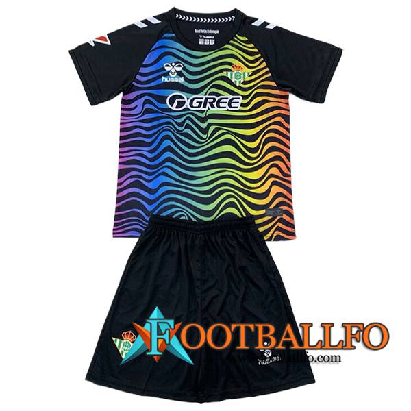 Camisetas De Futbol Real Betis Ninos Portero Negro 2024/2025