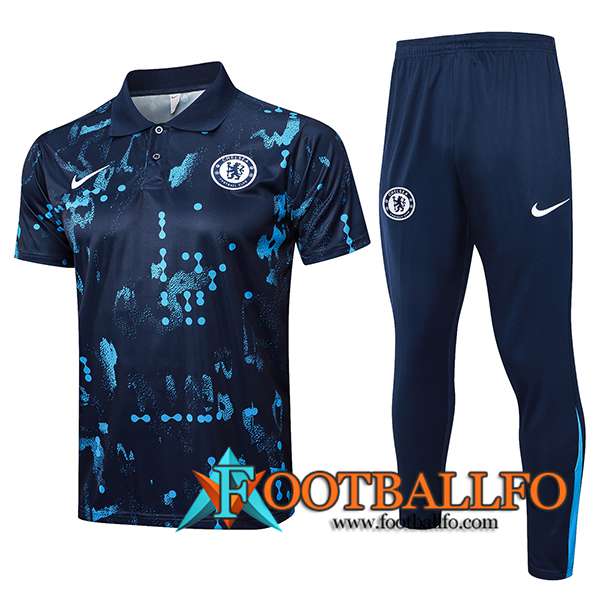 Camiseta Polo FC Chelsea Azul Oscuro 2024/2025