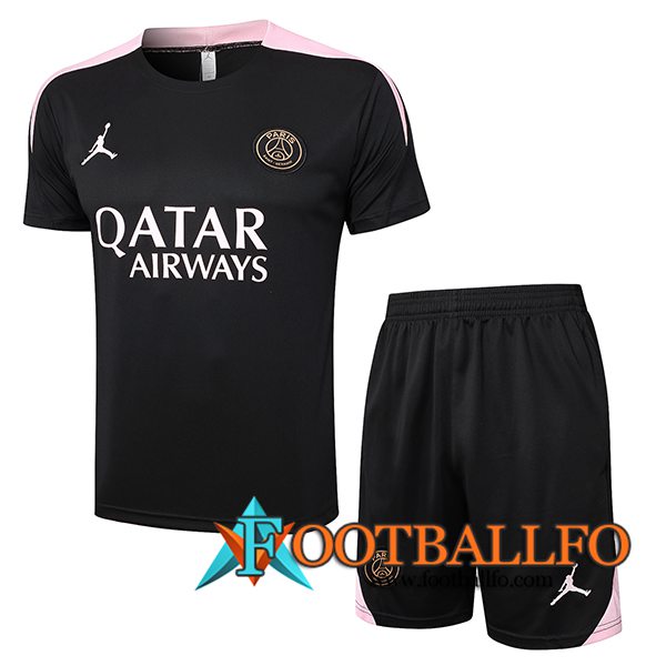 Camiseta Entrenamiento PSG Negro/Rosa 2024/2025