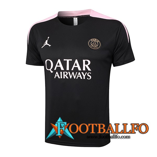 Camiseta Entrenamiento PSG Negro/Rosa 2024/2025